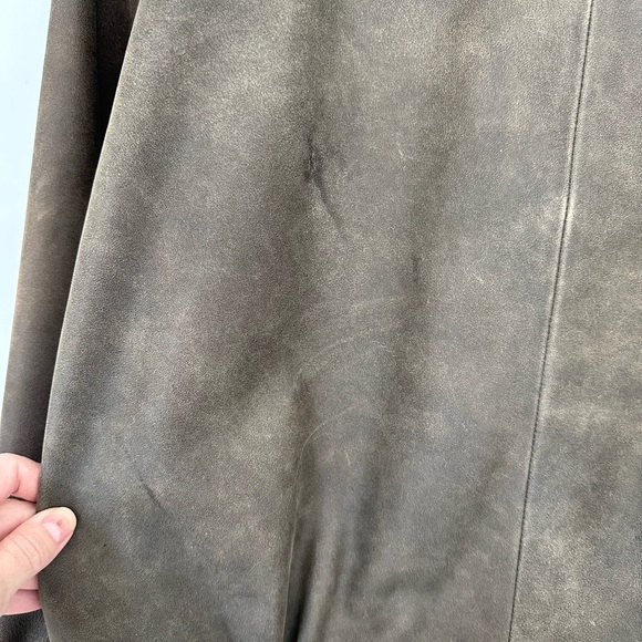 Quince Dark Olive Leather Jacket - Picture 6 of 7